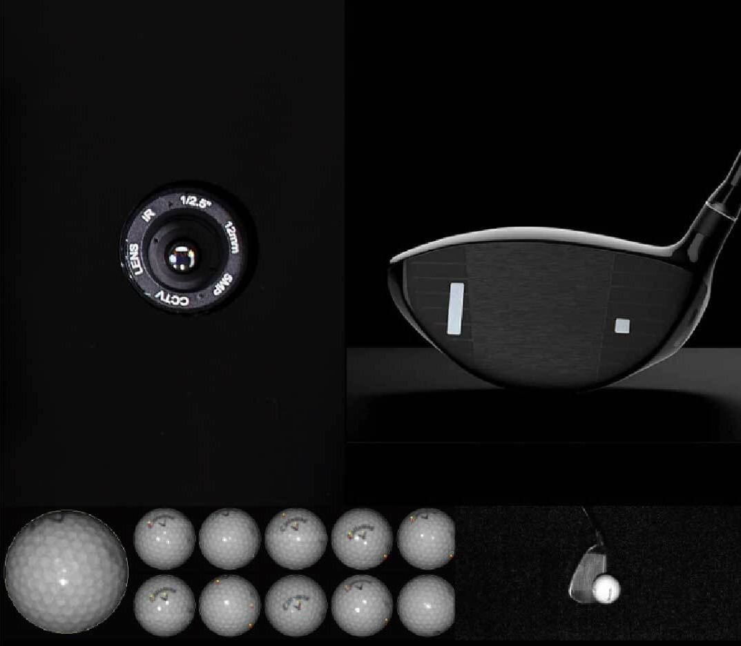 超高速カメラでディンプルを認識して、スピンを正確に測定